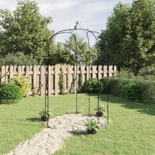 Garden Arch Black  70.9"x100.4" Steel