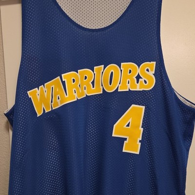 Golden State Warriors Chris Webber #4 Blue/White Reversible Jersey