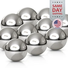 (10) 5/8" Inch Chrome Steel Bearing Balls (G25 Precision - AISI 52100)