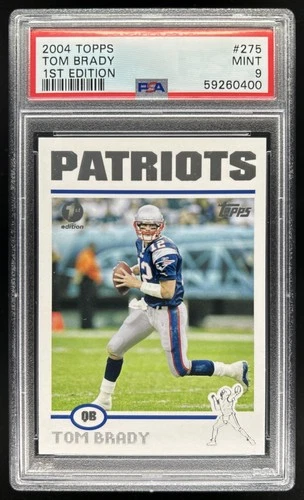 2004 Topps 1st Edition Tom Brady #275 Patriots PSA 9