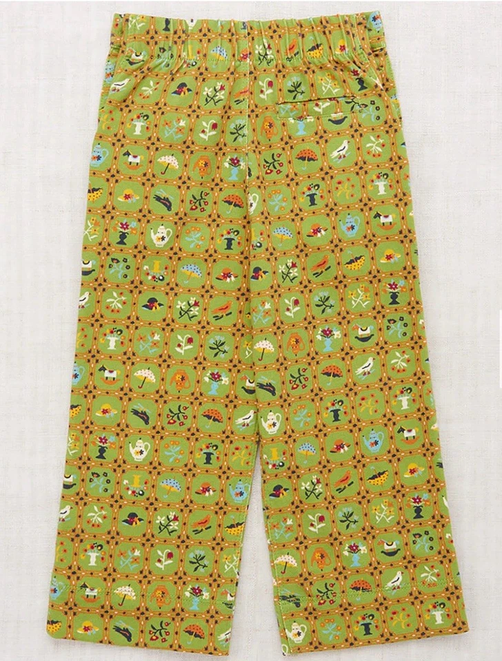 Misha & Puff Kids Sz 8 Sailor Pants Spring Trellis NWOT Patchwork Cottage Whimsy - Image 2 of 4