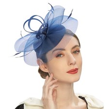 Elegant Vintage Fascinator Hat Mesh Hat for Tea Party Wedding Costume