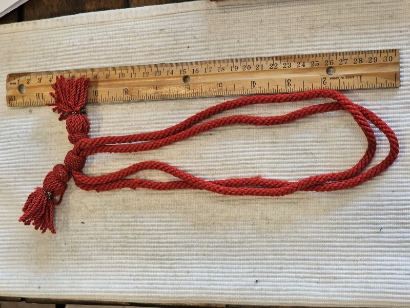 1860s 70s Civil War Army Indian War Artillery Officer Campaign Hat Rope L@@K!!!