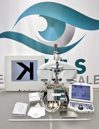 Nidek RT-5100 Auto Phoropter Refractor w/ Nidek SC-1600 Acuity Chart