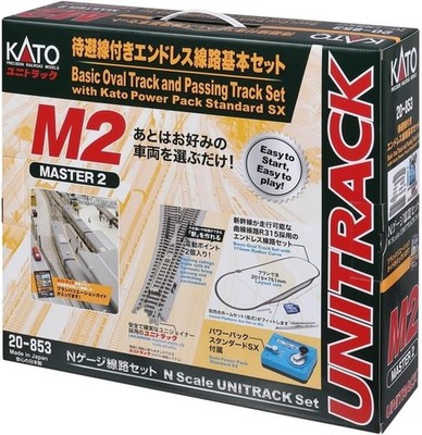 KATO M2 Basic Oval Track & Passing Track Set 20-853 N Scale UNITRACK Set Japan