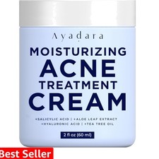 Moisturizing Acne Cream, Salicylic Acid Face Moisturizer for Oily  Acne-Pron...