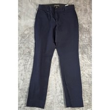 Banana Republic Sloan Navy Blue Slim Leg Stretch Ankle Pants Womens Size 4