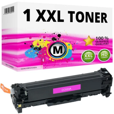 XXL cartouche toner CC533A Magenta pour HP color laserjet CM 2320 Fxi CM 2320 N - Photo 1/4