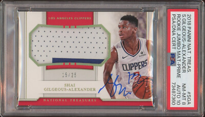 2018 Panini National Treasures Shai Gilgeous-Alexander Auto RPA 