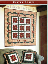 WINTER POSIES WALL QUILT PATTERN