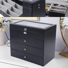 24Slot Sunglasses Glasses Eyeglass Organizer Display Case Storage Box,3/4 layers