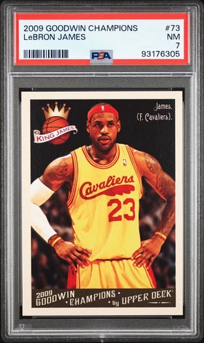 2009 UD Goodwin Champions Lebron James King James #73 PSA 8 Cleveland Cavaliers