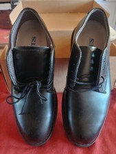 Men's size 6D Black Leather Military Uniform Oxford Dress Shoes