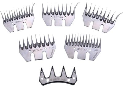 9/13 Zähne Wollschneider Edelstahlklinge für Vieh Schaf Ziegen Clipper