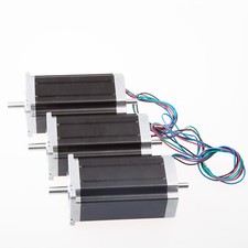 3PCS motore passo-passo Nema 23 425 oz-in 3A doppio albero 23HS2430B kit CNC