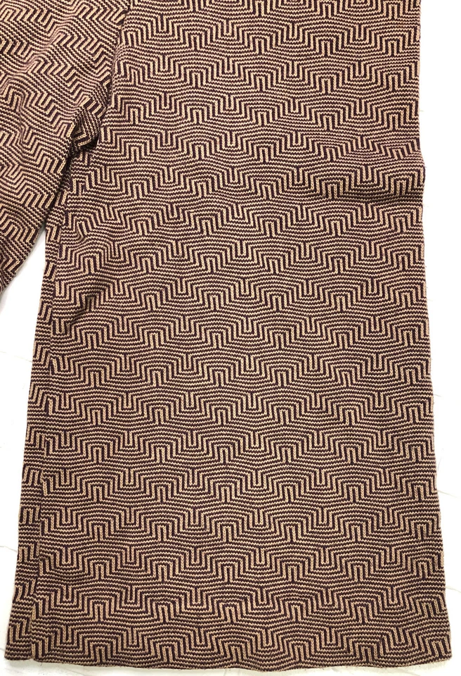 Vintage Sufer Style Womens Pants Brown Sz 18/50 Boho Flare Gaucho Pants 1970s - Image 2 of 4