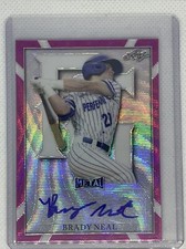 2021 LEAF PERFECT GAME METAL PINK WAVE BRADY NEAL AUTO #2/6