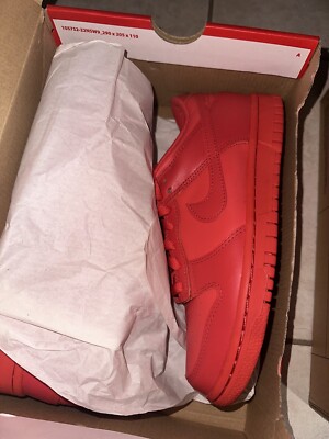 Size 5.5 - Nike Dunk Low Track red