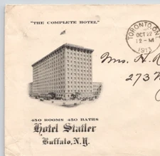 1913 Hotel Statler Buffalo NY The Complete Hotel  Advertising Cover