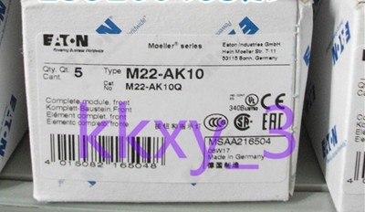 2 PCS NEW   push button switch contact combination M22-AK10 #D7*