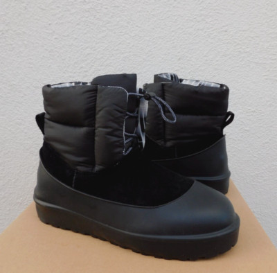 UGG BLACK CLASSIC MAXI TOGGLE WINTER SNOW GALOSH BOOTS, WOMEN US 9/ EUR 40 ~NIB