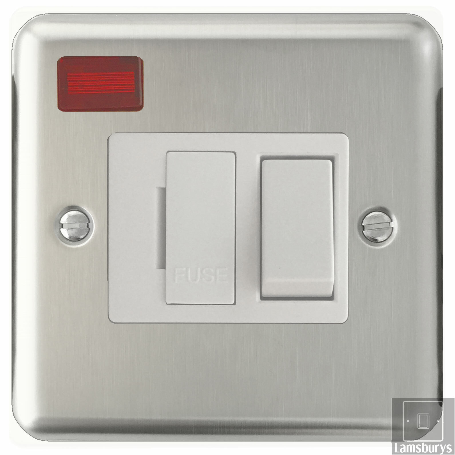Volex Brushed Stainless Steel Light Switches and Electrical Sockets
