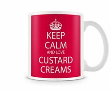 Keep Calm And Love Custard Creams - Biscuits Gift Mug