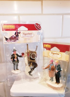 Lemax Roasted Chestnut Vendor 72399 and Romantic Couple 62267 Retired BEST PRICE