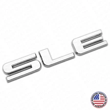 For GMC SLE Tailgate Liftgate Door Letter Nameplate Emblem Logo Badge OEM Chrome