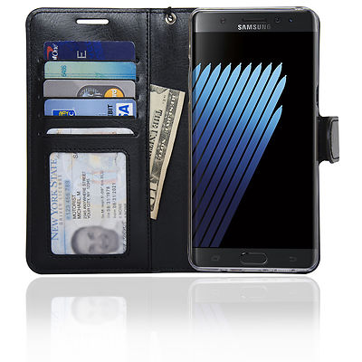 Samsung Galaxy Note 7 Leather Wallet Case Folio Cover Card Holder Wallet Case