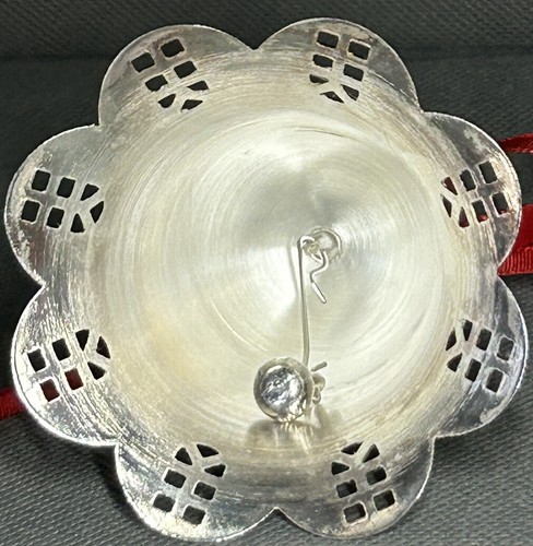 Towle 2002 Pierced Silver Plate Christmas Bell 23rd Edition New With Tags & Box - Picture 8 of 11