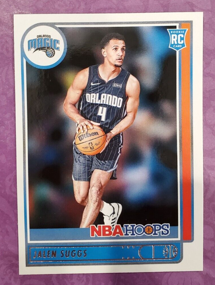 2021-22 Panini NBA Hoops #210 Jalen Suggs RC Orlando Magic Basketball Card - PC