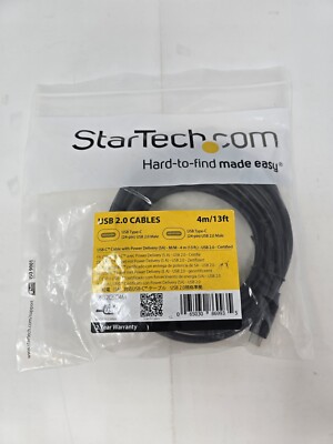 StarTech.com USB C auf USB C Kabel 4m mit 5A Power Delivery USB 2.0 -