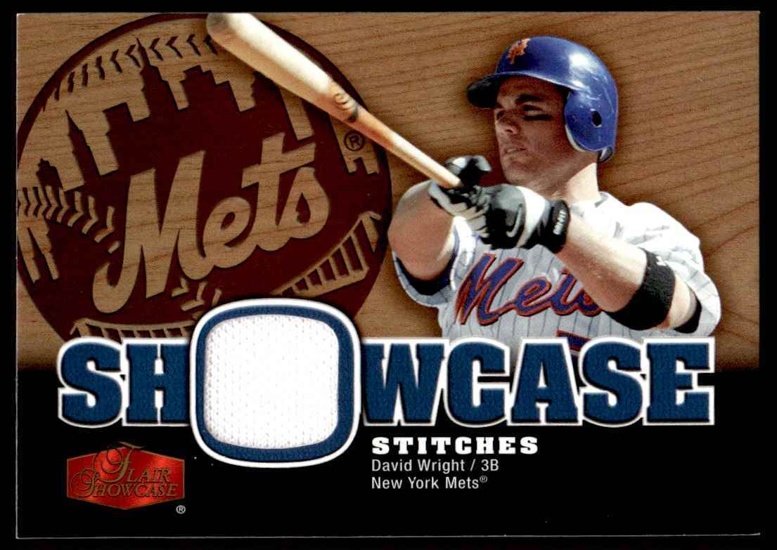 2006 Flair Showcase Stitches David Wright New York Mets #SS-WR