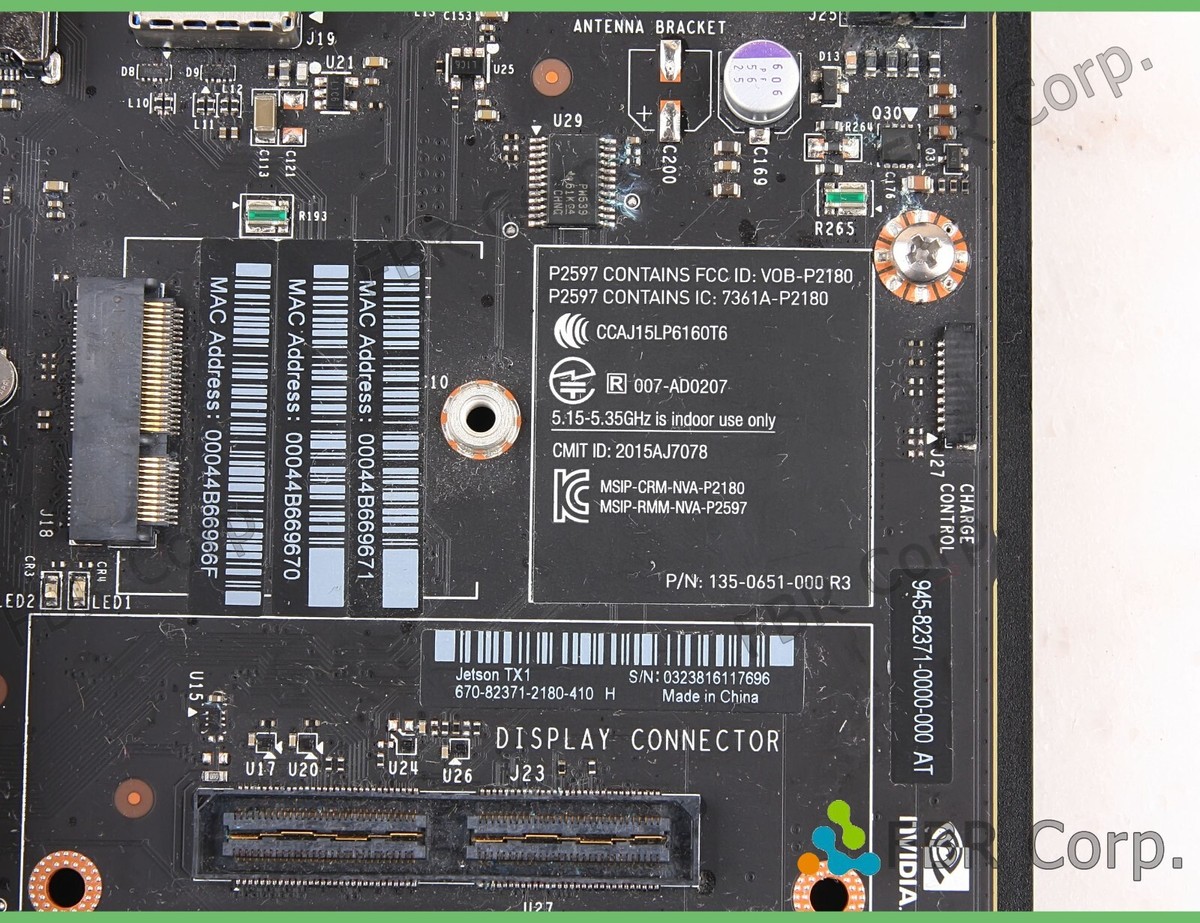 NVIDIA JETSON TX1 P2597 Development Kit w/ Fan Camera Board 945