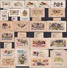 WW1 Silk Embroidered postcards - priced and sold as singles