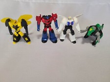 Lot of 4 - 2016 McDonald's Happy Meal TRANSFORMERS Action Figure Toys