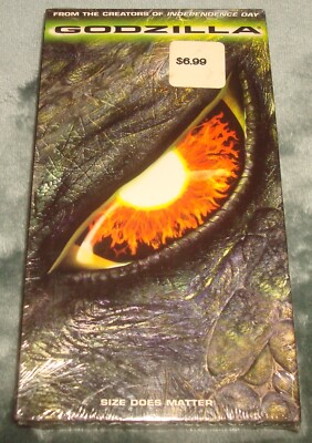 ジーコ VHS SEALED GODZILLA 1998 VHS TAPE CASSETTE MATTHEW BRODERICK MONSTER