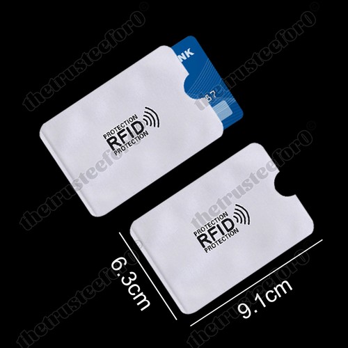 Up to 20PCS RFID Blocking Sleeve Secure Credit Debit Card ID Protector Anti Scan - Picture 2 of 31