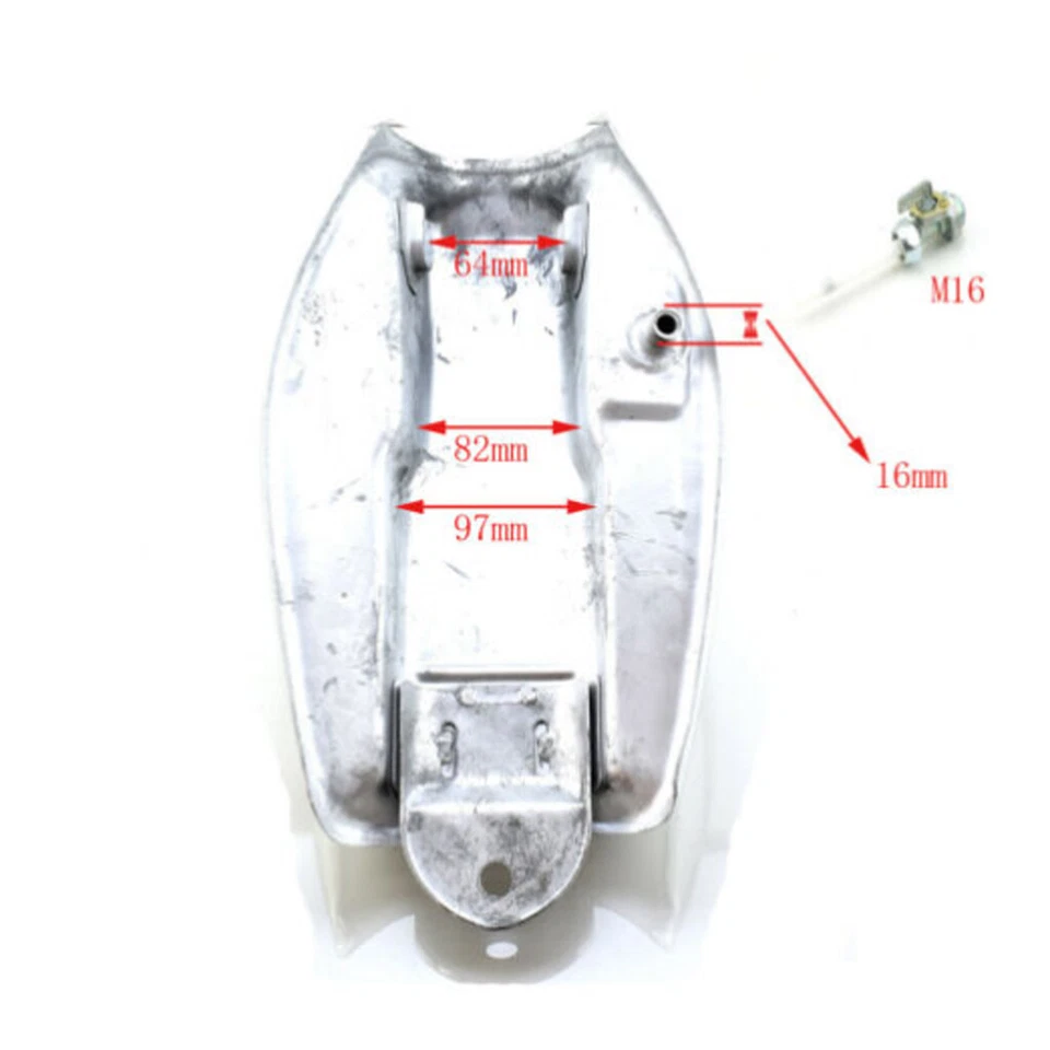 Tanque de combustível tanque de combustível gasolina em branco para Honda Monkey Z50 Z50A Z50J Z50R Monkey Bike - Imagem 2 de 4