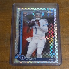 Topps 2024 Topps Chrome Cam Ward Tennessee Titans Rookie Card #314. rookie card picture