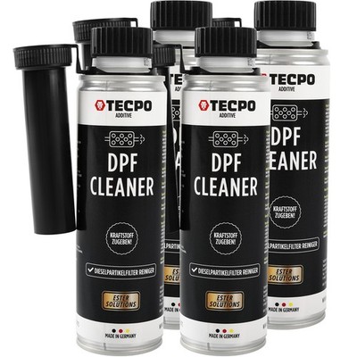 4x 300 ml TECPO DIESELPARTIKELFILTER REINIGER DPF CLEANER DIESEL ADDITIV ZUSATZ