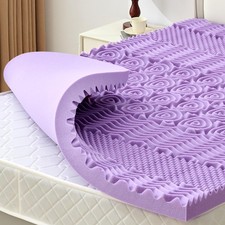 SINWEEK 1.5 Inch 7-Zone Memory Foam Mattress Topper Queen Size, Soft Mattress...