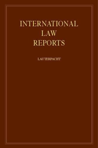 International Law Reports by E. Lauterpacht - 9780521463898