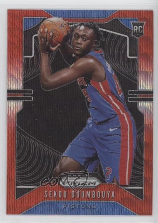 2019-20 Panini Prizm Rookie Ruby Wave Prizm Sekou Doumbouya #261 fm0