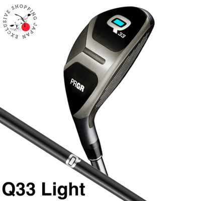 PRGR Golf Q Hybrid Utility Q33 33deg LIGHT Original Graphite Shaft Headcover New