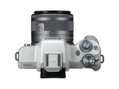 Canon EOS M50 24.1 MP Mirrorless Camera - White (Kit with EF-M 15