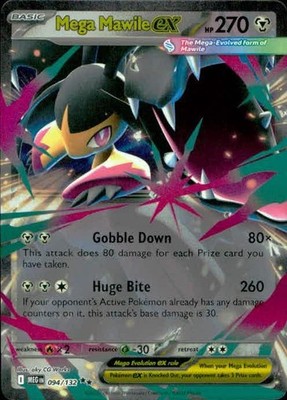 Mega Mawile ex 094/132 Double Rare Mega Evolution Pokemon NM