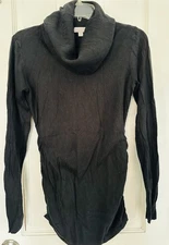 A Pea in the Pod Black Cowl Neck Maternity Sweater Size M