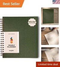 Yearly 2026 Planner - A4 Daily Weekly Organizer with Bleed-Resistant Pages